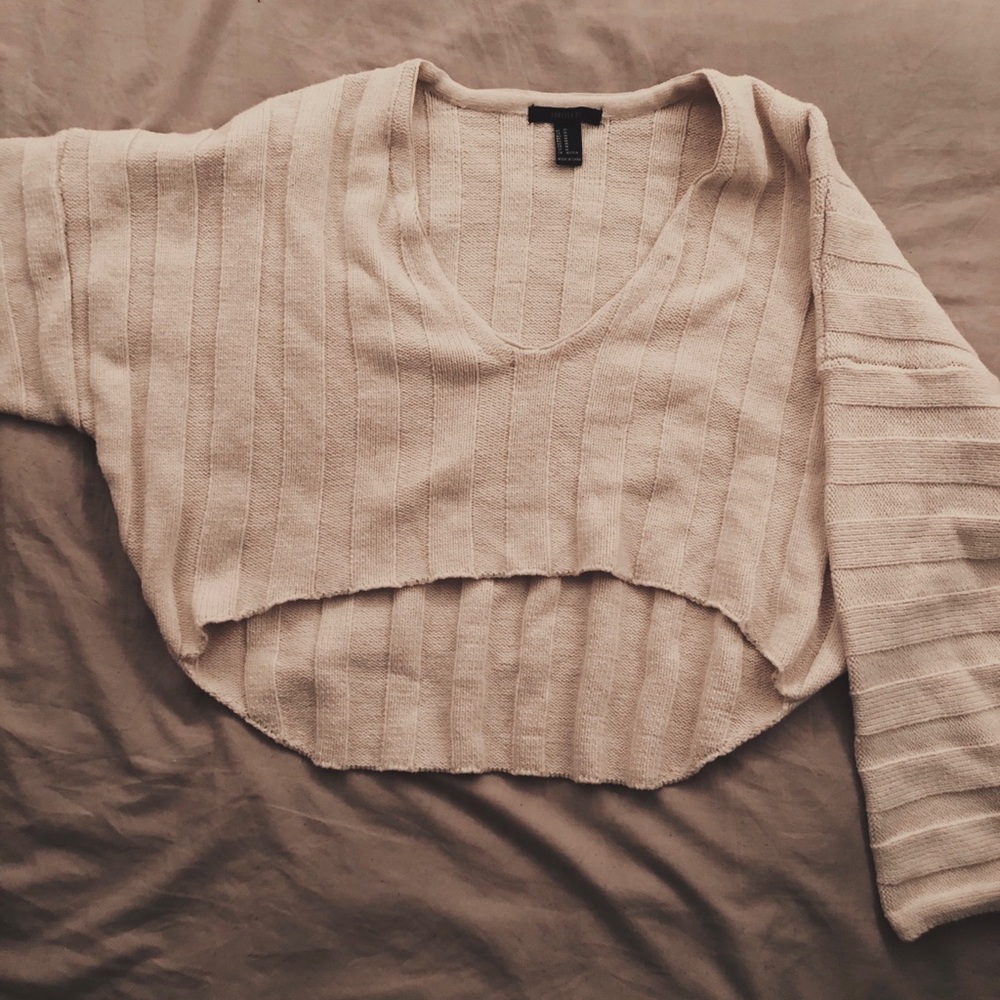 High Low cropped sweater Forever21